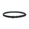 Leather belt for men - Black - 2.5 cm