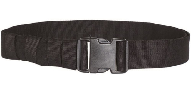 ARMY BELT - QUICK RELEASE - ADJUSTABLE - 50 MM - BLACK