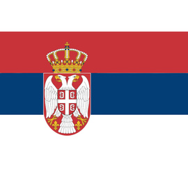 FLAG - 90 x 150 CM - SERBIA - NEW
