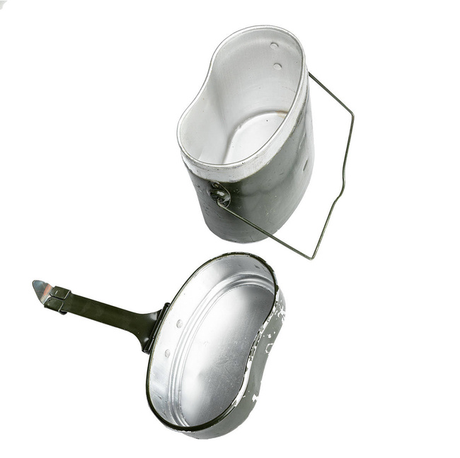 GAMELA DIN ALUMINIU - SURPLUS MILITAR AUTENTIC ARMATA ROMÂNĂ RSR - In stare buna