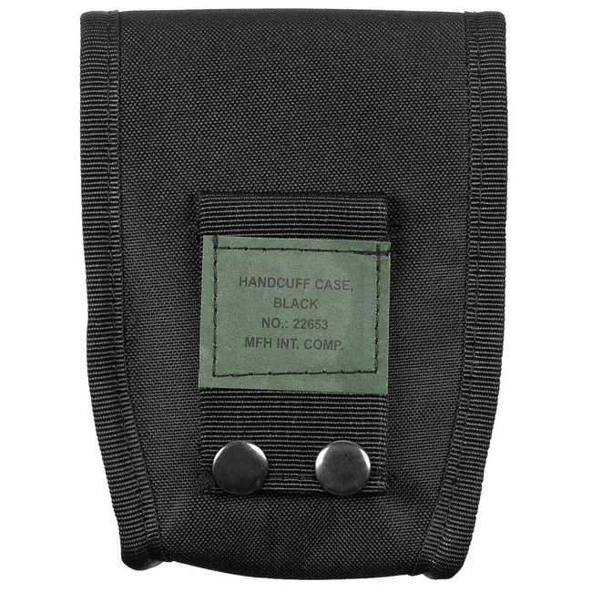 BELT HANDCUFF CASE - NYLON - MFH - BLACK