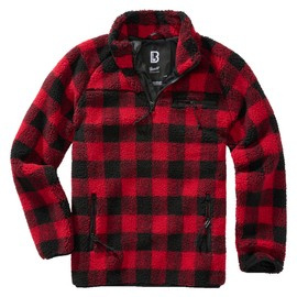 Hanorac Teddyfleece Troyer - negru/rosu - Brandit