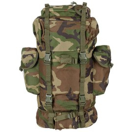 RUCSAC COMBAT BW - TIJĂ DE ALUMINIU - 65 L - MFH® - WOODLAND