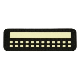 PATCH STEAG (mini dreptunghi) - 25 x 80 mm - LASER CUT - NEGRU/GID - M-TAC