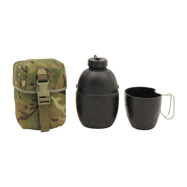 Set bidon cu cana si husa OSPREY MK4 - MOLLE - Surplus Militar Armata Britanica - Camuflaj MTP/Negru - Uzat