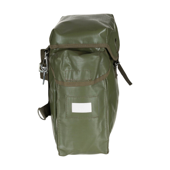 PVC BAG FOR PROTECTIVE MASK - POLISH ARMY MILITARY SURPLUS - GREEN OD - USED