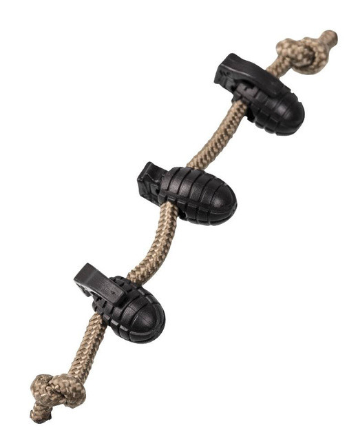 CORD STOPPER WITH METAL SPRING - "PINEAPPLE" - SET OF 10 PIECES - Mil-Tec® - OD