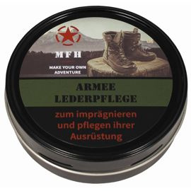 Crema pentru pantofi neagra MFH Army 150 ml