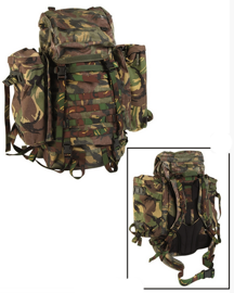 RUCSAC MEDIU CU BUZUNARE LATERALE - CAMUFLAJ OLANDEZ - SURPLUS MILITAR - UZAT