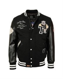 BASEBALL JACKET TOP GUN "LEAGUE" - BLACK - MIL-TEC