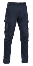 LONG CARGO PANTS - NAVY BLUE MELANGE - DEFCON 5
