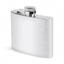 Hip Flask - 4 OZ - Stainless steel - Silver - Mil-Tec