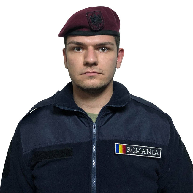 Bereta visinie cu insemn velcro - MAPN (Trupe Speciale) - margine textila