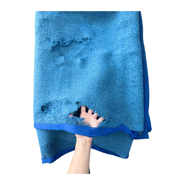 PURE WOOL VINTAGE BLANKET - 140x210 CM - VARIOUS COLORS - ROMANIAN ARMY MILITARY SURPLUS - DEGRADED