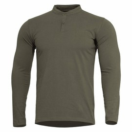 BLUZA CU MANECA LUNGA - "ROMEO HENLEY" 2.0  - PENTAGON® - VERDE OLIVE