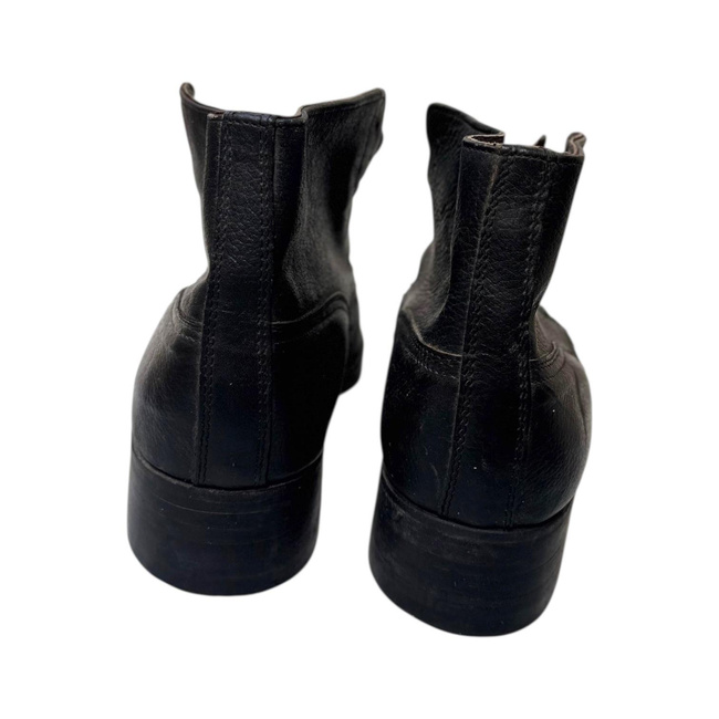 Ghete din piele cu siret - Surplus Militar Armata Romana - Negre - In stare buna
