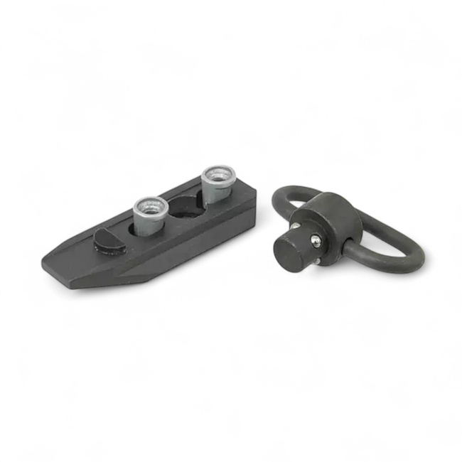 Quick detachable sling mount with pivot for Key-Mod handguard - Black - Big Dragon