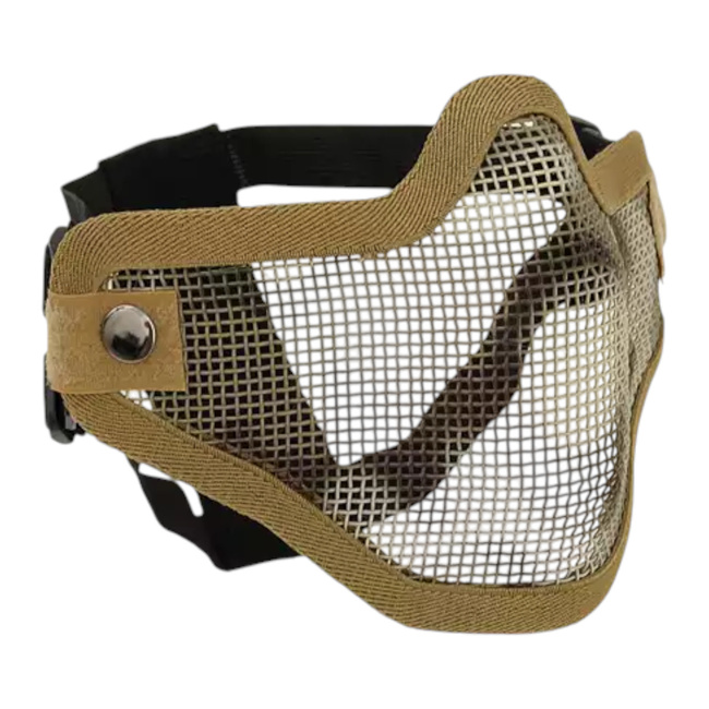 STEEL PROTECTIVE HALF-FACE MASK V.1 - COYOTE/CAMO - CS
