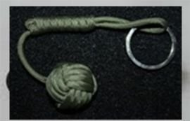 PARACORD TACTICAL MONKEY FIST PATCH - Coyote Tan