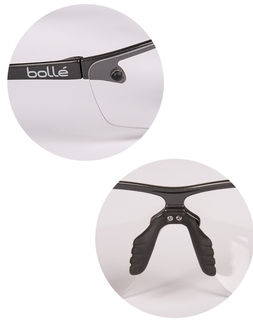 CLEAR SAFETY GOGGLES BOLLÉ® ′SILIUM+′