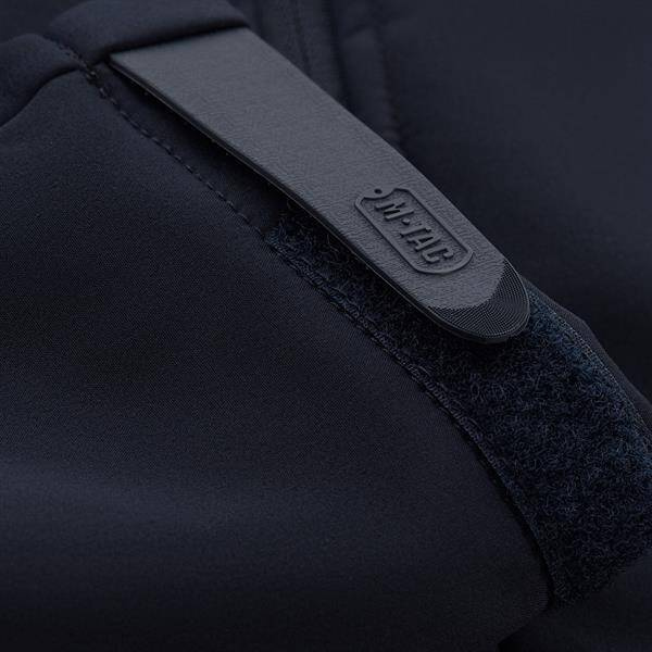 JACHETA SOFTSHELL POLICE, BLEUMARIN INCHIS - M-TAC - CU PANOURI VELCRO SI EPOLETI