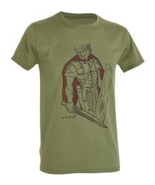 TRICOU IMPRIMAT - SOLDAT ROMAN - D.FIVE - VERDE OD