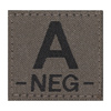 PATCH GRUPA SANGUINA - A NEG - RAL 7013 - CLAWGEAR
