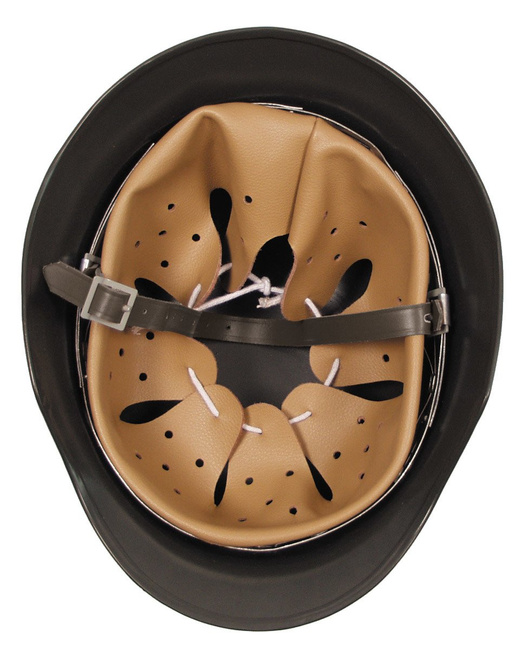 Steel Helmet, WW II, OD verde, interior piele- reproducere