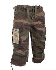 Pantalon 3/4 Air Combat, prespalat, Woodland