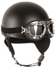 Black HALF SHELL HELMET
