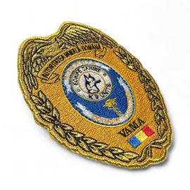 Emblema brodata echipe canine Vama - K9 Units - 10,5 x 8,1 cm - Cu aplicare prin coasere