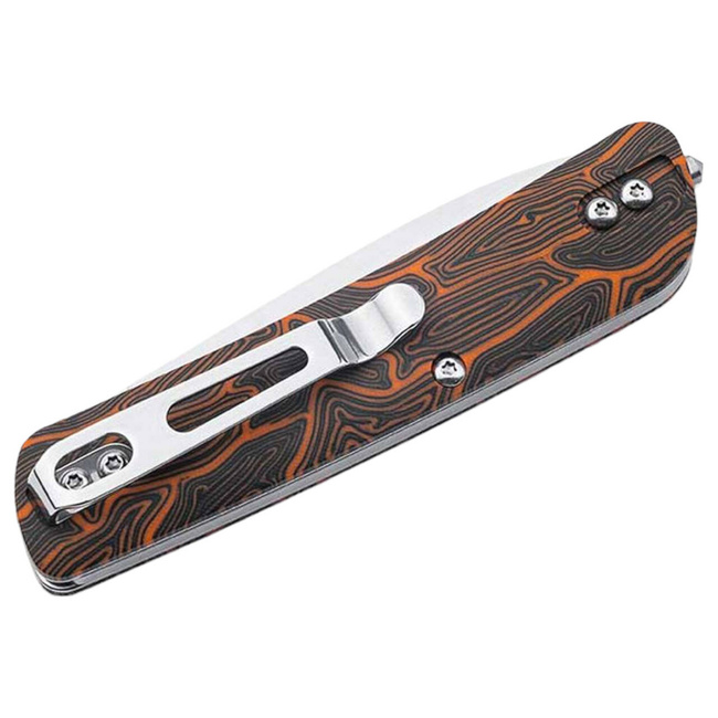 POCKET KNIFE TECH TOOL ORANGE DAMAST G10 - BOKER PLUS