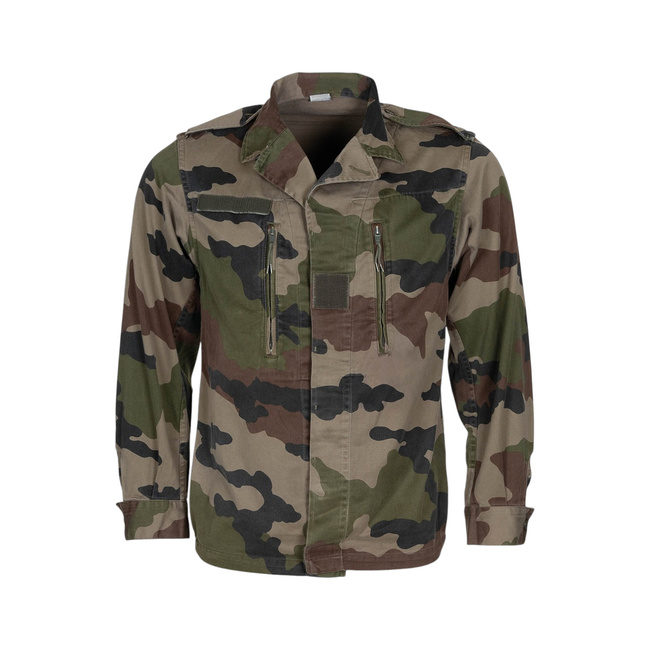 F2 field shirt - French army military surplus - CCE camouflage - Used