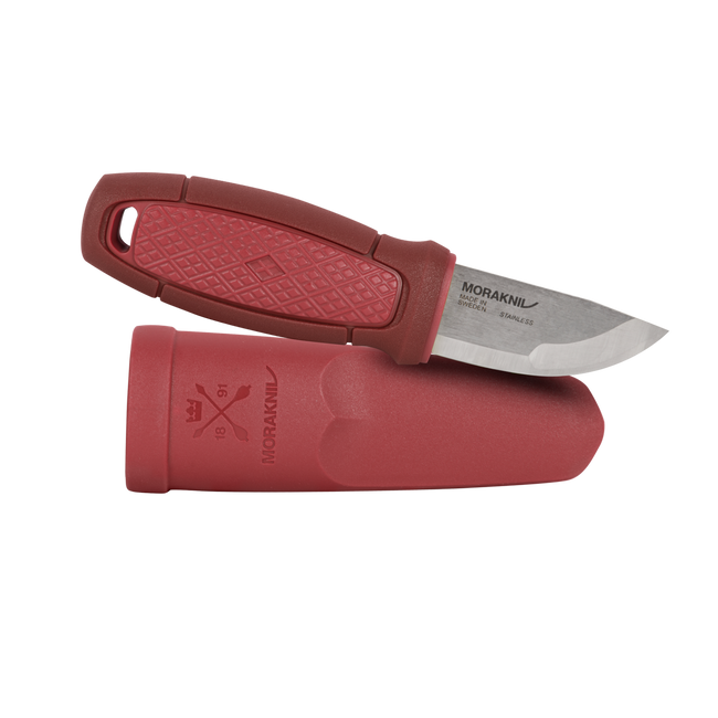 CUȚIT - ELDRIS - CU ȘNUR ȘI ACCESORII - OȚEL INOXIDABIL - MORAKNIV® - ROȘU