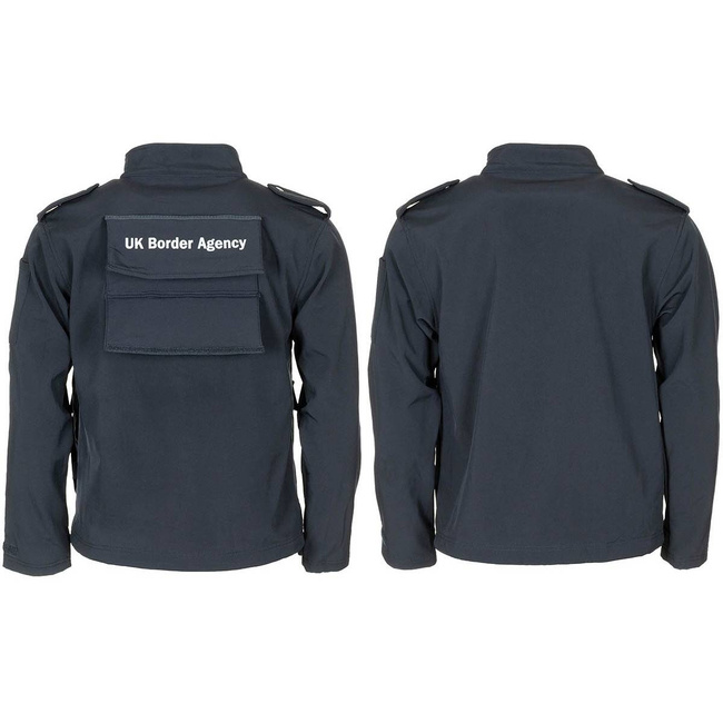 JACHETA  SOFT SHELL GB - "POLICE" - ANTIVANT - ALBASTRU - CA NOU