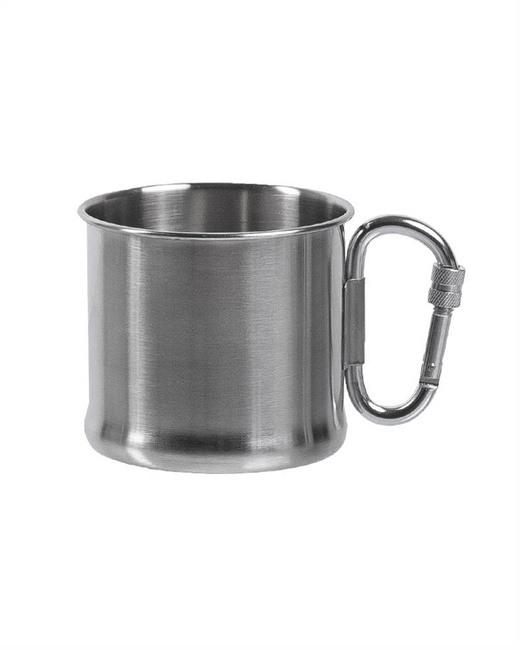 500ML S/STEEL KARABINER CUP - MILTEC