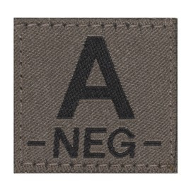 PATCH GRUPA SANGUINA - A NEG - RAL 7013 - CLAWGEAR