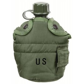 STICLA DIN PLASTIC PENTRU APA VERDE OD - SURPLUS MILITAR ARMATA AMERICANA - CA NOUA CU HUSA ORIGINALA UZATA