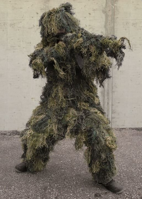 COSTUM DE CAMUFLAJ "GHILLIE" - 4 PIESE - Mil-Tec - WOODLAND