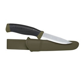 CUTIT CU LAMĂ FIXĂ - COMPANION MG (C) - OȚEL CARBON - MORAKNIV® - VERDE OLIV