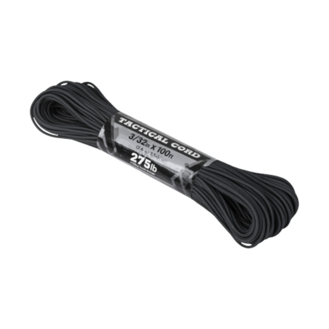 Paracord - Tactical 275 Cord (100ft) - Negru - Helikon