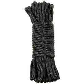 FUNIE - MFH® - NEGRU - 15 METRI - 9 MM DIAMETRU