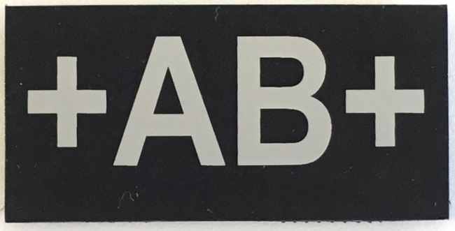 INFRA RED BLOOD TYPE PATCH POS AB