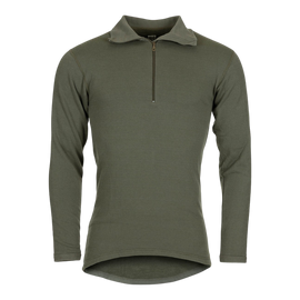 PULOVER AUSTRIAC DIN TRICOT - CU FERMOAR - VERDE OD - SURPLUS MILITAR - FOLOSIT