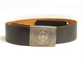 CUREA DIN PIELE CU CATARAMA SI CHEIE - SURPLUS MILITAR ARMATA GERMANIEI - UZATA