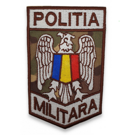 Ecuson pentru maneca - Politia Militara (10,5x7cm) - camuflaj Combat Forte Terestre