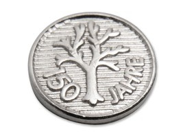 Emblema 9 mm placata cu nichel 150 ani - Boker