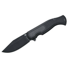 CUTIT DE BUZUNAR EAST WOOD TIGER D2 ALL BLACK - FOX KNIVES