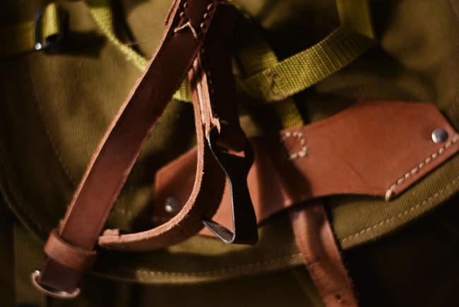 Ranita militara din panza - Armata Romana (Razboiul rece) - produs rar vintage - Verde OD - Ca noua