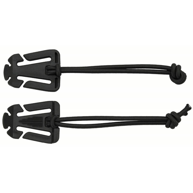 CLEMA, CLIPS CU ȘNUR DIN CAUCIUC - "MOLLE" - 2 BUCĂȚI - MFH® - VERDE OD